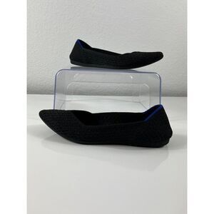Rothy's The Point Black Honeycomb Knit Flats *NO SIZE NO INSOLES* Size 5.5 READ